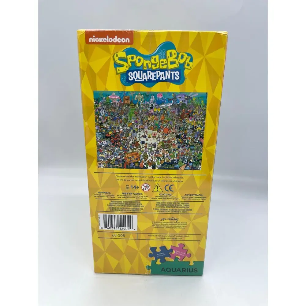 Aquarius Nickelodeon Sponge Bob Square Pants 3000 Piece Jigsaw Puzzle 32x45
